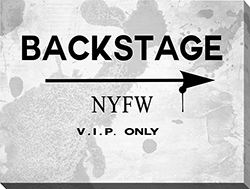 Backstage NYFW